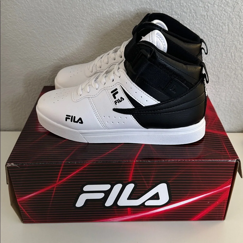 Fila Kid's Vulc 13 Tech Black White‎ Sneakers Size 5 Youth New in Box!